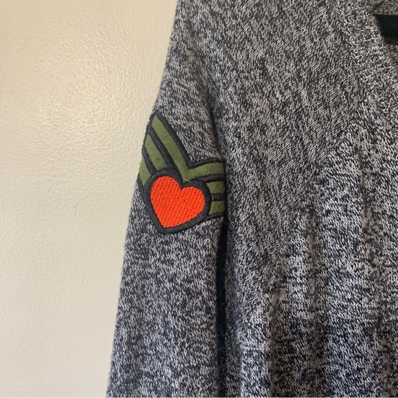 Torrid Marled Knit Patch Long Sleeve Pullover  Sweater - Picture 6 of 14